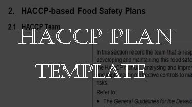 Free Haccp Plan Template For Your Needs