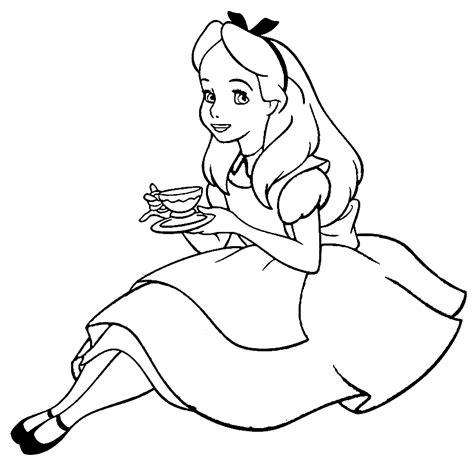 Alice in wonderland and the cheshire cat. Alice in wonderland coloring pages to download and print ...