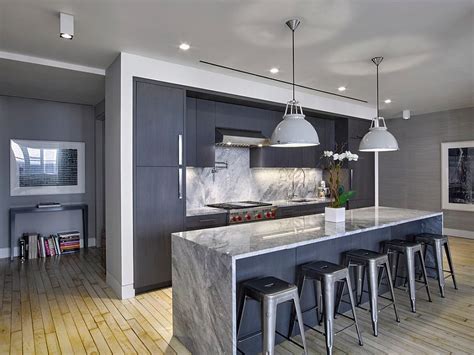 Gray With Bluish Tinge Gives The Kitchen A More Vibrant Tinge Design