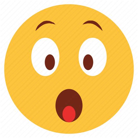 Cartoon Character Emoji Emotion Face Shock Surprise Icon
