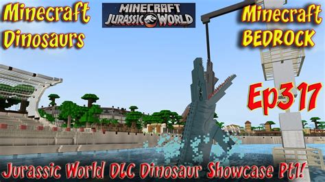 Minecraft Jurassic World Dlc Addon Dinosaur Showcase Pt1 Hd 60fps Minecraft Bedrock Dinosaurs Ep