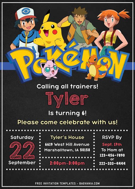 Printable Pokemon Birthday