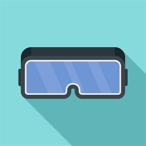 Premium Vector Vr Game Goggles Icon Flat Illustration Of Vr Game