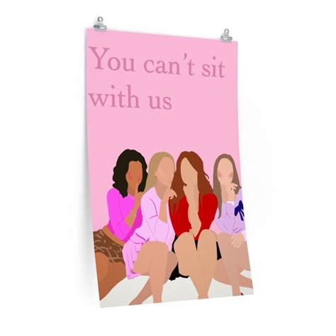 Mean Girls Poster You Cant Sit With Us Etsy