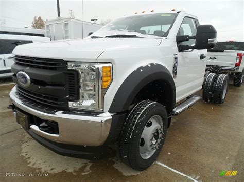 2017 Oxford White Ford F550 Super Duty Xl Regular Cab 4x4 Chassis