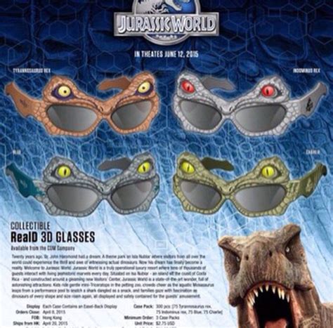 Exclusive Look At Collectible Jurassic World Reald 3d Glasses Updated Jurassic World Reald 3d