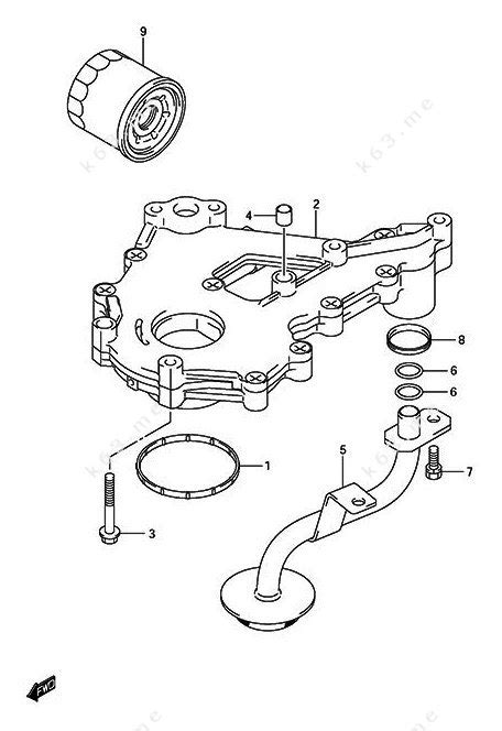 Older Years Suzuki Df 50a Oil Pump Parts Catalog