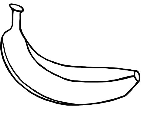 A Banana Coloring Page Free Printable Coloring Pages