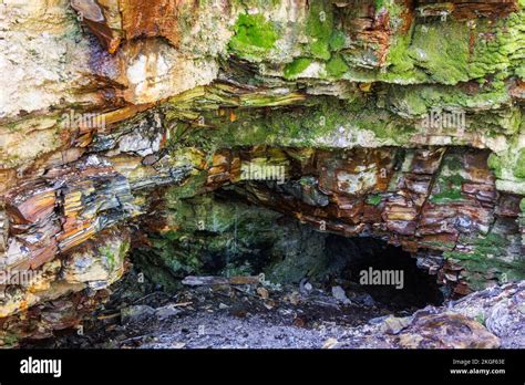 Entrance To A Old Mine Shaft At A Rock Face Stock Photo Alamy