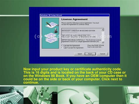 Ppt Installation Of Windows 98 Powerpoint Presentation Free Download