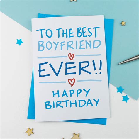 Personalizing birthday cards with your photos and love is a at so far, you are clear about what to display on the birthday card for boyfriend. Boyfriend Birthday Card By A Is For Alphabet | notonthehighstreet.com