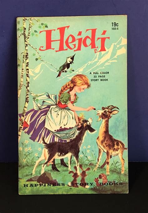 Vintage 1955 Heidi From The Happiness Story Books Collection Etsy
