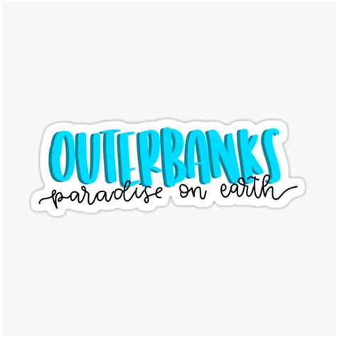 Outerbanks Sticker Sticker For Sale By Morgancreations Redbubble