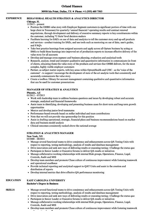 Dice predicts salary ranges based on the job title, location, and skills listed in individual job descriptions. Director Of Strategy And Analytics Job Description - Job Retro