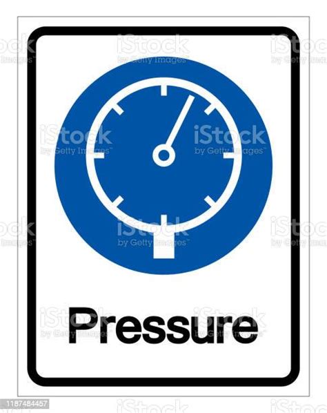 Pressure Symbol Signvector Illustration Isolated On White Background