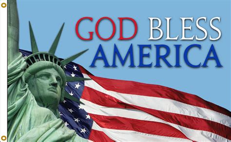 God Bless America 3x5 Nylon Flag