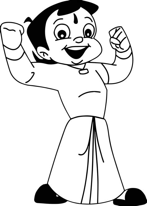 Awesome Chota Bheem Coloring Pages Wecoloringpage