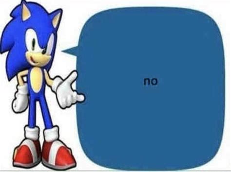 Sonic Says No Rnotinteresting