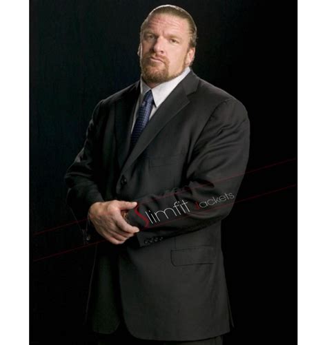 Triple H Wwe Wrestler Black Suit Black Suits Jackets Men Fashion Suits