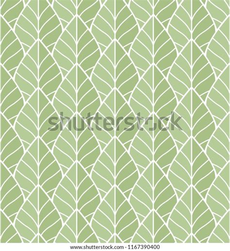 Geometric Leaves Vector Seamless Pattern Abstract Stock Vector Royalty
