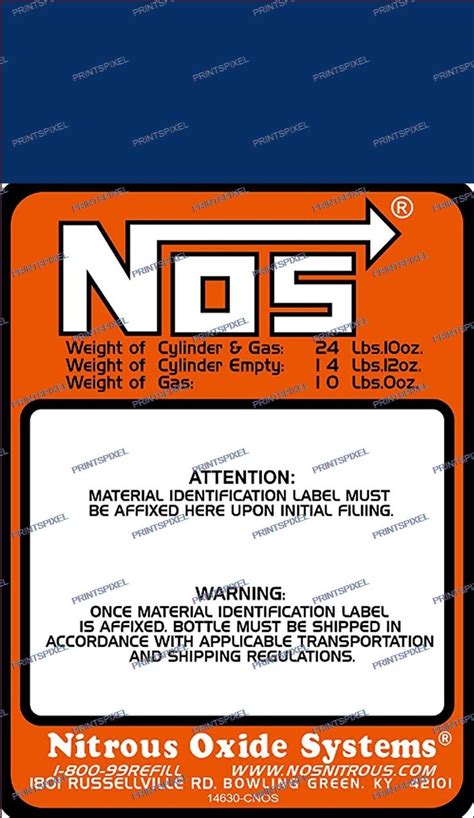 Nos Nitrous Oxide Systems Label Download Files  Png Printspixel