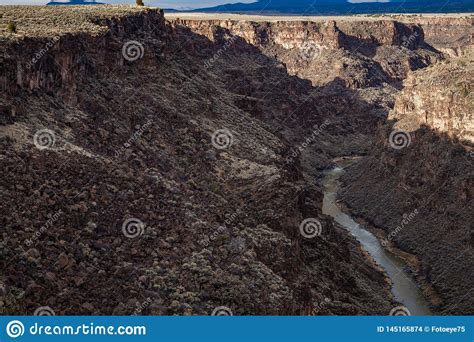 Schlucht-Br?cke Taos New-Mexiko Rios Gro?artige Stockfoto - Bild von ...