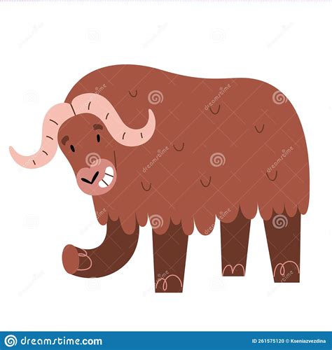 Muskox Musk Ox Musk Ox Or Musk Oxen Native To The Arctic Side View Wpa
