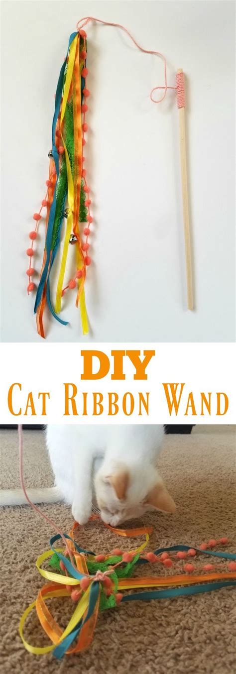 Diy Cat Ribbon Wand Learn How To Make This Super Easy Diy Cat Toy That