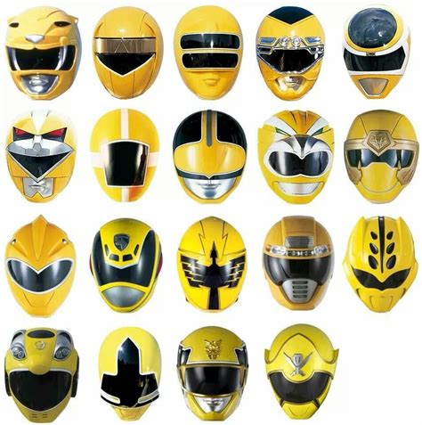 Yellow Ranger Helmets Mmrp Onwards Power Rangers Helmet All Power