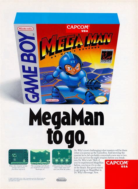 Video Game Ad Of The Day Mega Man Dr Wilys Revenge Retro Gaming