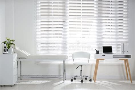 Doctor S Office Interior With Workplace In Clinic Stock Image Image