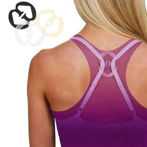 12pcs Invisible Bra Buckle Hide Bras Strap Anti Slip Buckle Breast Safety Seamless Underwear