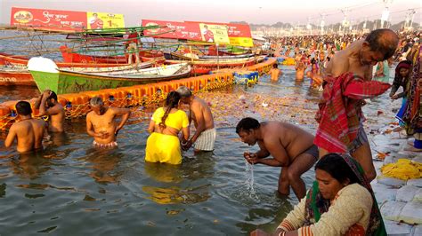 Ganga River Bathing Women