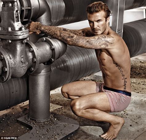 David Beckham Strips Off For Latest H M Underwear Campaign Daily Mail