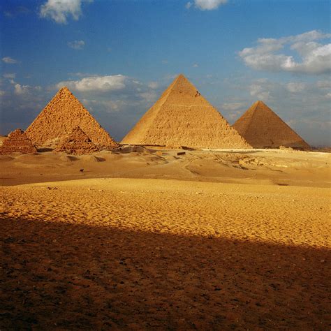 Egyptian Pyramids In Giza Digital Art By Johanna Huber Pixels