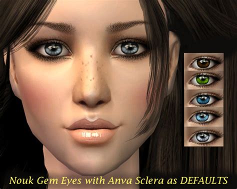 Mod The Sims Default Nouk Gem Eyes With Anvas Sclera
