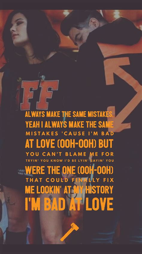 It was released on august 22, 2017 through astralwerks as the second single from the album. HALSEY quotes//lyrics edit/wallpaper/:Bad at Love ...