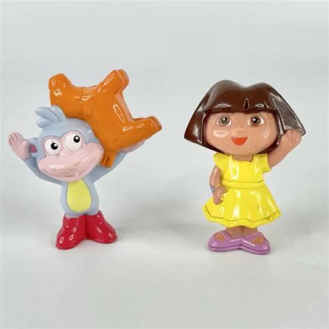 Dora The Explorer 4in Toy Doll Pink And Teal Dress Yellow Shoes 795
