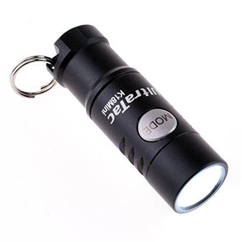 Ultratac K18 Mini Keychain Flashlights Rechargeable 130 Lumen 2 Modes
