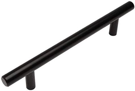 10 Pack Cosmas 305 128fb Flat Black Cabinet Hardware Euro Style Bar