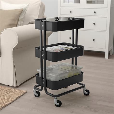 Check out ikea's stylish home furnishing and home accessories now! RÅSKOG Trolley, black, 35x45x78 cm - IKEA