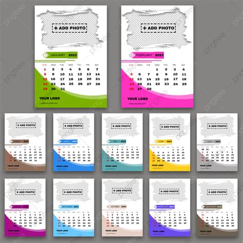 Gambar Kalender Dinding 2023 Templat Untuk Unduh Gratis Di Pngtree