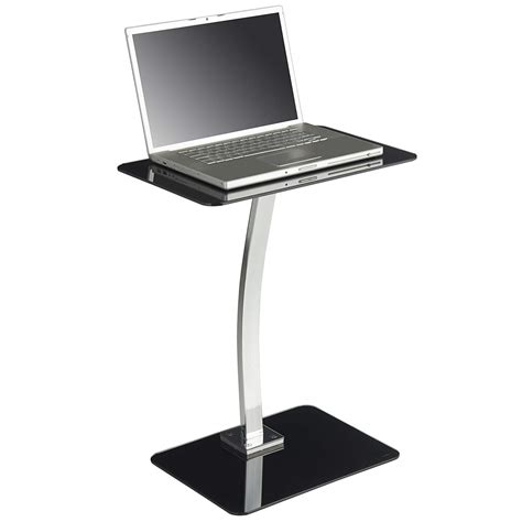 Economisez avec notre option de livraison gratuite. Vonhaus Laptop Table Stand - Floor Standing - Black Glass Living Room or Bedroom 5060147556001 ...