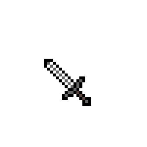 Minecraft Iron Sword Transparent Background