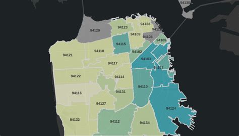 Sf Releases Map Of Covid 19 Cases By Zip Code