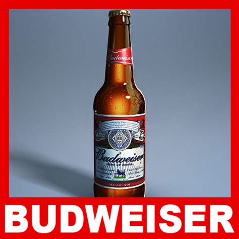 Budweiser Beer Bottle D Model