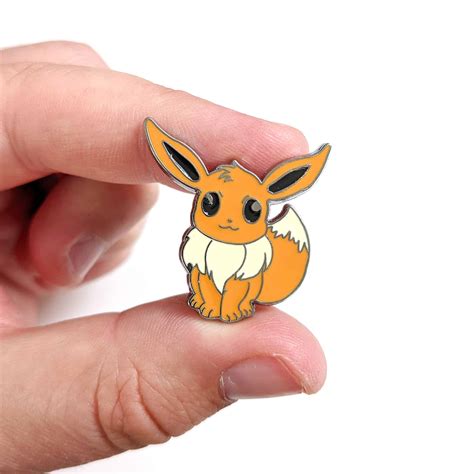 Eevee Pokemon Enamel Pin Retro Chest