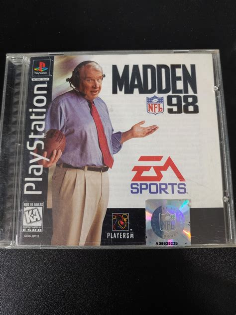 Madden 98 Item Box And Manual Playstation