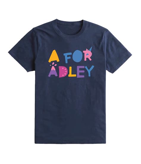 A For Adley Kids Girls T Shirt Top Tee Fun Youtuber Inspired Etsy