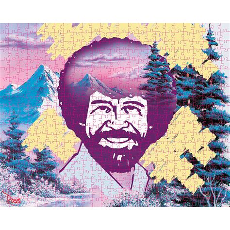 Bob Ross 2 In 1 Double Sided 500 Piece Puzzle Puzzles And Games Hallmark